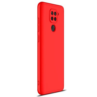 Microsonic Xiaomi Redmi Note 9 Kılıf Double Dip 360 Protective AYS Kırmızı