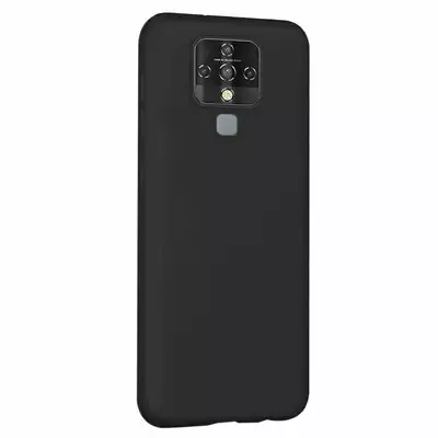 Microsonic Matte Silicone TECNO Camon 16 Kılıf Siyah