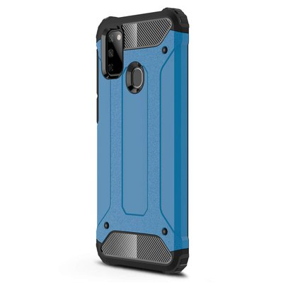 Microsonic Samsung Galaxy M30S Kılıf Rugged Armor Mavi