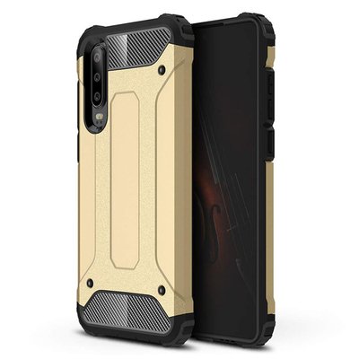 Microsonic Huawei P30 Kılıf Rugged Armor Gold