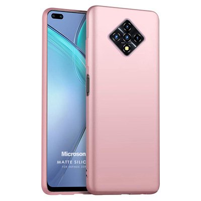 Microsonic Infinix Zero 8 Kılıf Matte Silicone Rose Gold