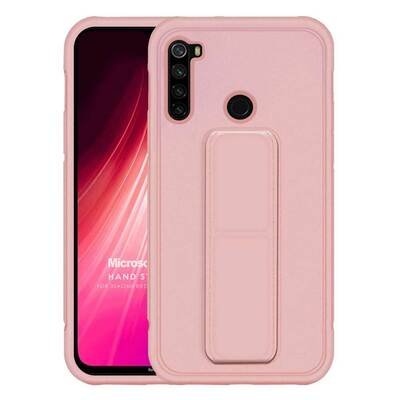 Microsonic Xiaomi Redmi Note 8 Kılıf Hand Strap Rose Gold