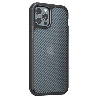 Microsonic Apple iPhone 12 Pro Kılıf Cast Carbon Siyah