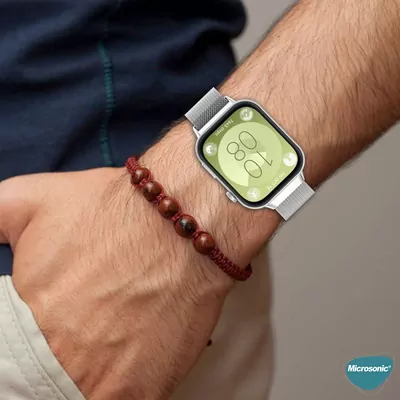 Microsonic Huawei Watch Fit 4 Milanese Loop Kordon Gümüş