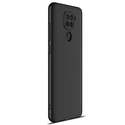 Microsonic Xiaomi Redmi Note 9 Kılıf Double Dip 360 Protective AYS Siyah