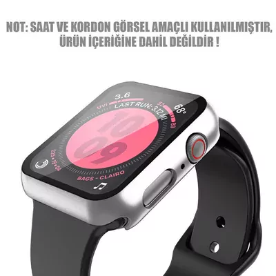 Microsonic Apple Watch Series 11 46mm Kılıf Matte Premium Slim WatchBand Gümüş