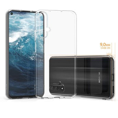 Microsonic Huawei Nova 5T Kılıf Transparent Soft Beyaz