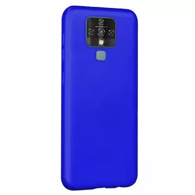 Microsonic Matte Silicone TECNO Camon 16 Kılıf Mavi