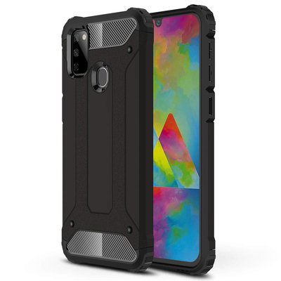 Microsonic Samsung Galaxy M30S Kılıf Rugged Armor Siyah