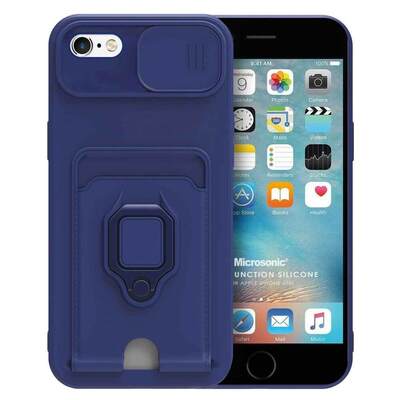 Microsonic Apple iPhone 6S Kılıf Multifunction Silicone Lacivert