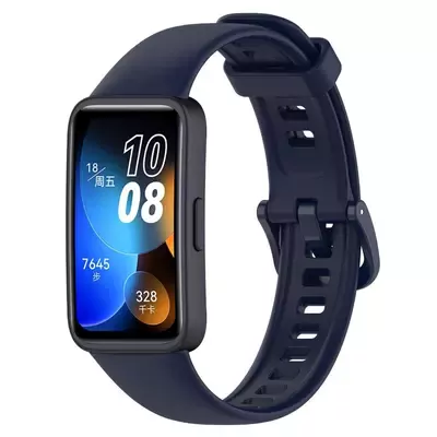 Microsonic Huawei Band 10 Kordon, Silicone Sport Band Lacivert