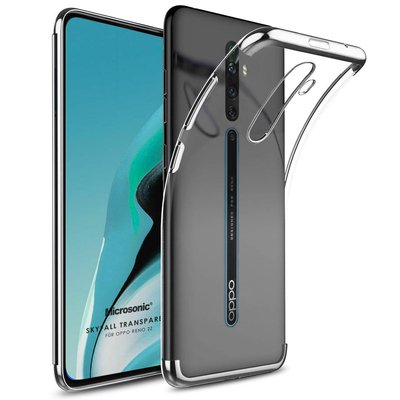 Microsonic Oppo Reno 2Z Kılıf Skyfall Transparent Clear Gümüş