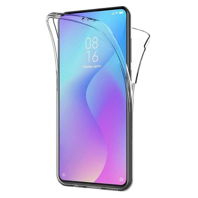 Microsonic Xiaomi Mi 9T Kılıf Komple Gövde Koruyucu Silikon Şeffaf