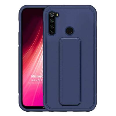 Microsonic Xiaomi Redmi Note 8 Kılıf Hand Strap Lacivert