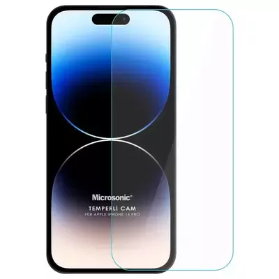 Microsonic Apple iPhone 14 Pro Tempered Glass Cam Ekran Koruyucu