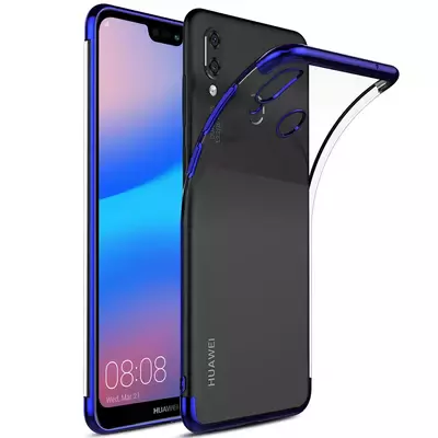 Microsonic Huawei P20 Lite Kılıf Skyfall Transparent Clear Mavi