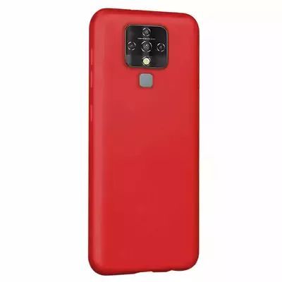 Microsonic Matte Silicone TECNO Camon 16 Kılıf Kırmızı