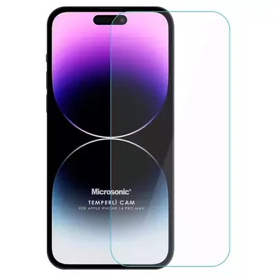 Microsonic Apple iPhone 14 Pro Max Tempered Glass Cam Ekran Koruyucu