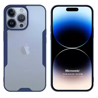 Microsonic Apple iPhone 15 Pro Max Kılıf Paradise Glow Lacivert