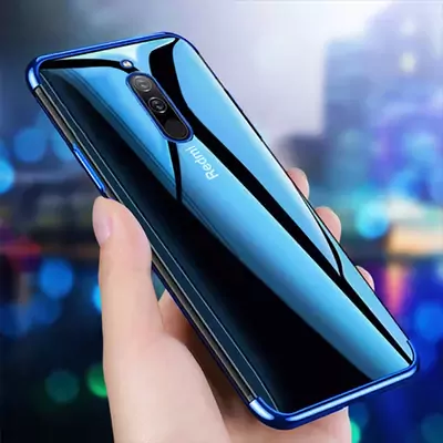 Microsonic Xiaomi Redmi 8 Kılıf Skyfall Transparent Clear Gümüş