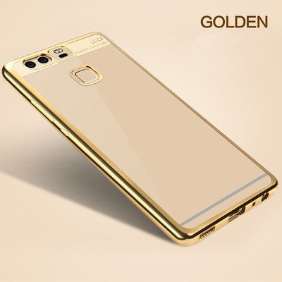 Microsonic Huawei P9 Kılıf Skyfall Transparent Clear Gold