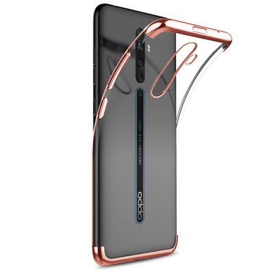 Microsonic Oppo Reno 2Z Kılıf Skyfall Transparent Clear Rose Gold