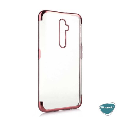 Microsonic Oppo Reno 2Z Kılıf Skyfall Transparent Clear Rose Gold