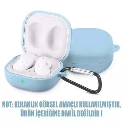 Microsonic Samsung Galaxy Buds 2 Mat Silikon Kılıf Bebe Mavisi