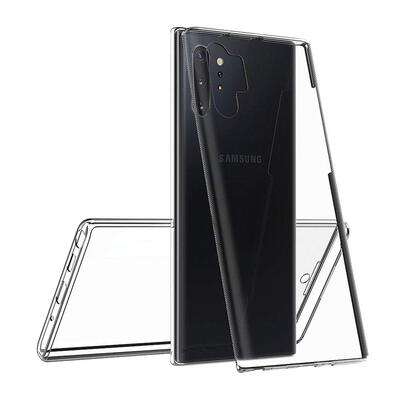 Microsonic Samsung Galaxy Note 10 Plus Kılıf Komple Gövde Koruyucu Silikon Şeffaf