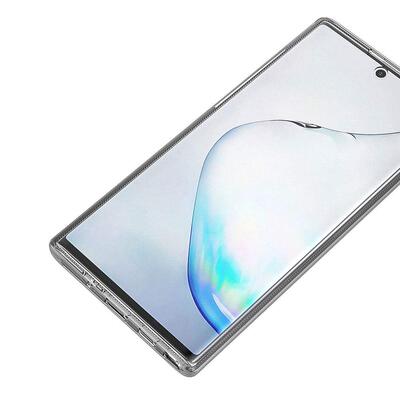 Microsonic Samsung Galaxy Note 10 Plus Kılıf Komple Gövde Koruyucu Silikon Şeffaf