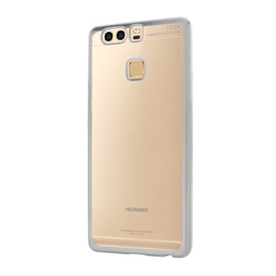 Microsonic Huawei P9 Kılıf Skyfall Transparent Clear Gümüş