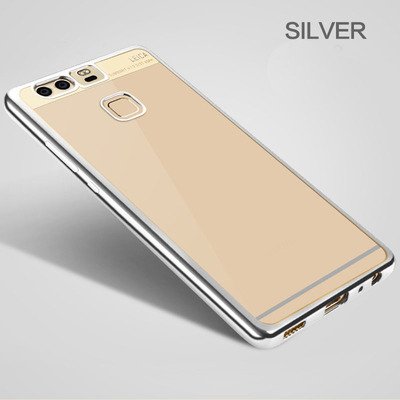 Microsonic Huawei P9 Kılıf Skyfall Transparent Clear Gümüş