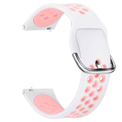 Microsonic Xiaomi Mi Watch Rainbow Sport Band Kordon Beyaz Açık Pembe