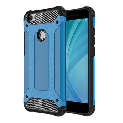 Microsonic Xiaomi Redmi Note 5A Kılıf Rugged Armor Mavi