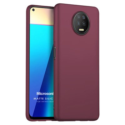 Microsonic Infinix Note 7 Kılıf Matte Silicone Mor