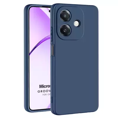 Microsonic Oppo A3 Kılıf Groovy Soft Lacivert