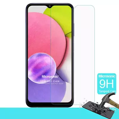 Microsonic Samsung Galaxy A03s Tempered Glass Cam Ekran Koruyucu