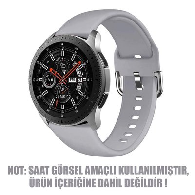 Microsonic Samsung Galaxy Watch 3 45mm Silikon Kordon Gri