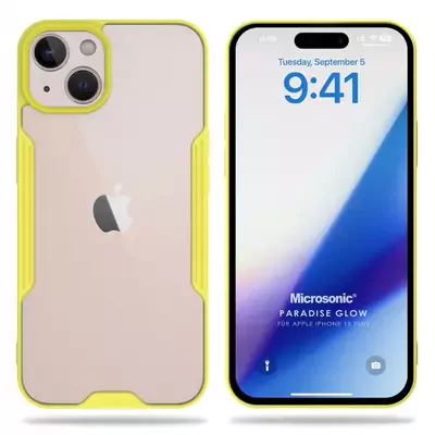 Microsonic Apple iPhone 15 Plus Kılıf Paradise Glow Sarı