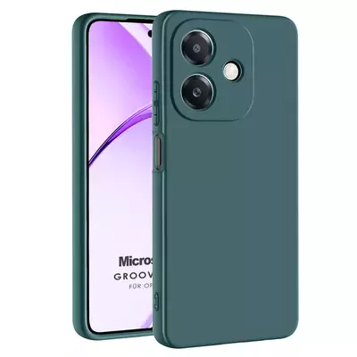 Microsonic Oppo A3 Kılıf Groovy Soft Koyu Yeşil