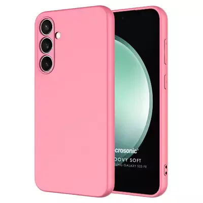 Microsonic Samsung Galaxy S23 FE Kılıf Groovy Soft Pembe