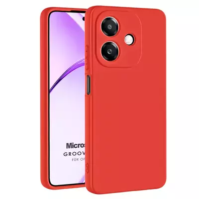 Microsonic Oppo A3 Kılıf Groovy Soft Kırmızı