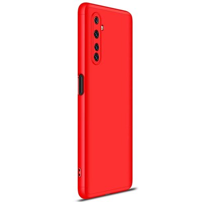 Microsonic Realme 6 Pro Kılıf Double Dip 360 Protective AYS Kırmızı