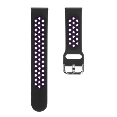 Microsonic Xiaomi Amaz Fit Verge Rainbow Sport Band Kordon Siyah Mor