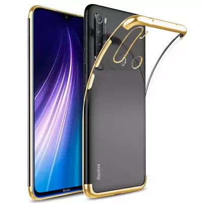 Microsonic Xiaomi Redmi Note 8T Kılıf Skyfall Transparent Clear Gold