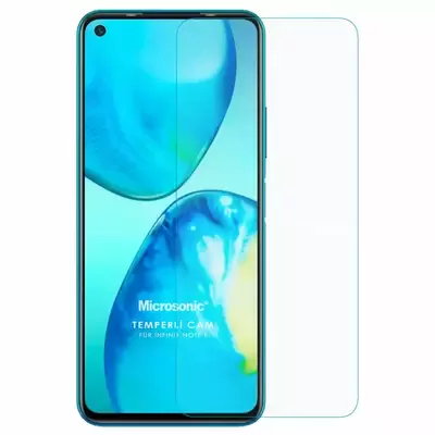 Microsonic Infinix Note 8i Tempered Glass Cam Ekran Koruyucu