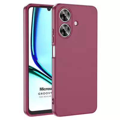 Microsonic Realme Note 60 Kılıf Groovy Soft Mor