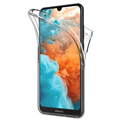 Microsonic Huawei Y5 2019 Kılıf Komple Gövde Koruyucu Silikon Şeffaf