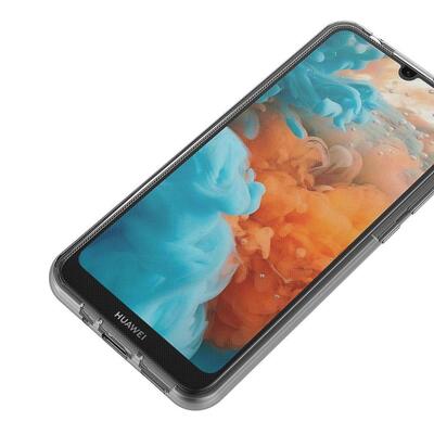 Microsonic Huawei Y5 2019 Kılıf Komple Gövde Koruyucu Silikon Şeffaf