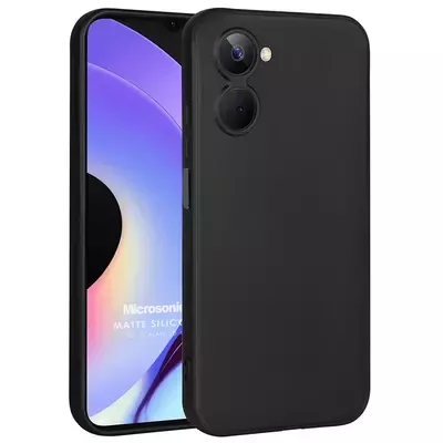 Microsonic Realme 10 4G Kılıf Matte Silicone Siyah